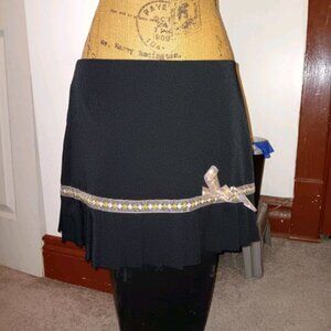 NWOt Black pleated Mini skirt